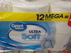 lot 246 image: 12 Mega Rolls Great Value 2 Ply Toi...