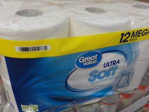 lot 247 image: 12 Mega Rolls Great Value 2 Ply Toi...
