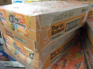 lot 141 image: 2 Boxes 6 packs Each Top Ramen Chic...