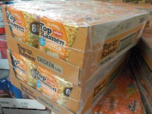 lot 142 image: 2 Boxes 6 packs Each Top Ramen Chic...
