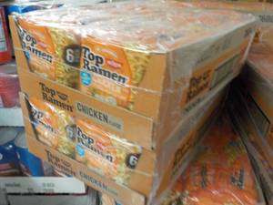 lot 143 image: 2 Boxes 6 packs Each Top Ramen Chic...