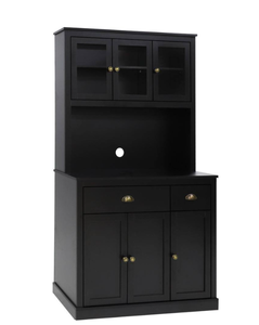 lot 280 image: VEIKOUS 71 in. H Black Kitchen Storage Pantry Storage Cabinet Closet with-Doors and Adjustable Shelves (OPEN BOX)