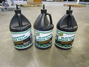 lot 222 image: LOT OF 3 - Latex-ite 1 Gal. 2X Premium Blacktop Crack Filler