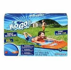 lot 5 image: Bestway H20 GO Single Water Slide, Drench Pool,1 Surf Rider 18 Feet Age 3
