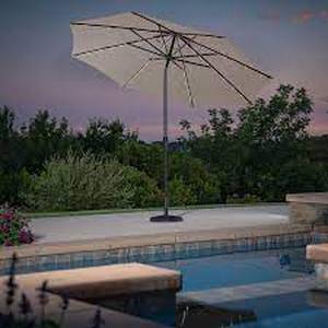 lot 35 image: 10 LED Market Umbrella