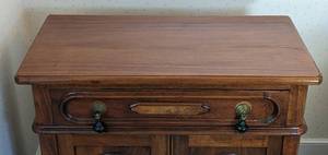 lot 97 image: Antique Wood Cabinet