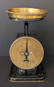 lot 119 image: Antique Black Metal Scale