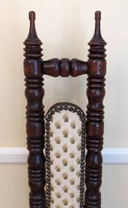 lot 1 image: Antique Jacobean Style High Back Prayer Chair