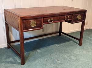 lot 33 image: Vintage Henredon Asian Style Writing Desk