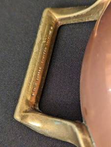 lot 56 image: Paul Revere Oval Copper Skillet