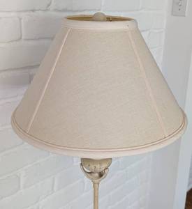 lot 60 image: Decorative White Floor Lamp