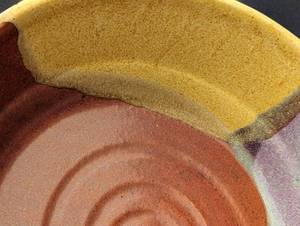 lot 76 image: Vibrant Colored Artisan Pottery Bowl