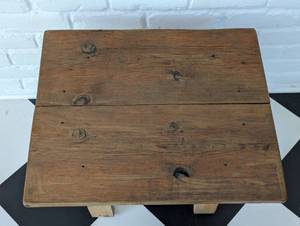 lot 164 image: Small Unfinished Wood Table