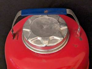 lot 170 image: Vintage Red All American Thermos Jug