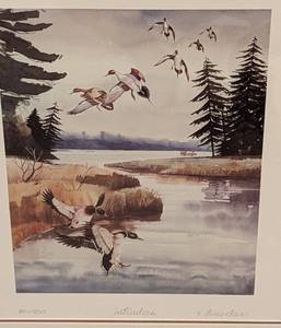 lot 86 image: Pair of Framed Scenic Prints by Bueseher
