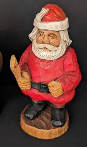 lot 191 image: Festive Painted Santas