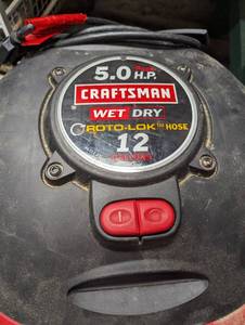 lot 208 image: Craftsman 12 Gallon WetDry Vac