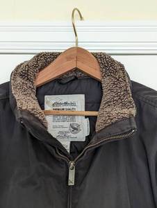 lot 215 image: Black Eddie Bauer Down Filled Jacket