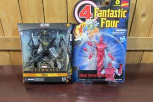 lot 13 image: Marvel Legends Eternals Kro  & High Evolutionary Action Figures