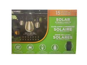 lot 51 image: Sunforce 35 Solar String Lights with Remote Control