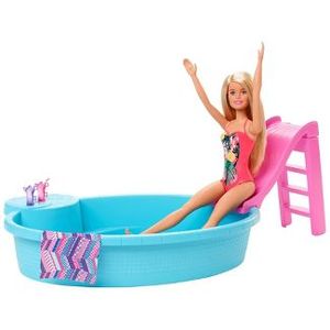 lot 1 image: Barbie Pool & Doll Playset