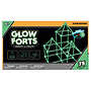 lot 7 image: GLOW FORTS Connect & Create 75 Pieces Glow in the Dark Building STEM TOY