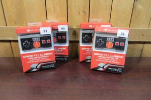 lot 93 image: 4x My Arcade GamePad Classic Non-Wired Controller for the NES Classic Edition Gaming System & Wii, dreamGEAR(set of 4)