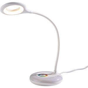 lot 111 image: Adesso - LED Desk Lamp with USB Charging - White