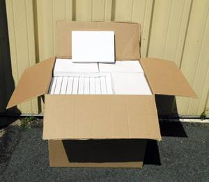 lot 8 image: Lot of 71 White Gift Boxes