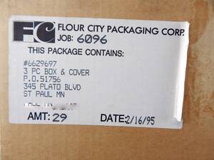 lot 4 image: Case of 29 Vintage Silver Gift Boxes