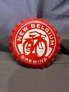 lot 22 image: New Belbium Brewing Metal Sign