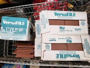 lot 97 image: 5 Full Boxes of 6x6x12 Brown VersaTILE