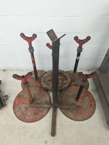 Lot of 6 Pipe Stands - Heavy Duty