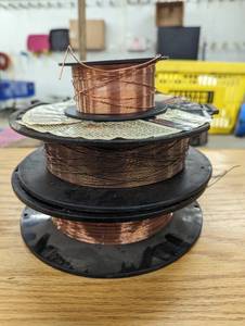 Lot of 3 wire spools for welder