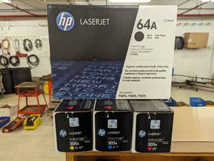 Set of 4 new inkjet cartridges