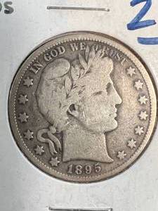 1895 US BARBER HALF DOLLAR