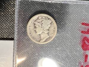GROUP OF 3 MERCURY DIMES 1928-S 1931 1939