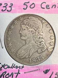 1833 US BUST HALF DOLLAR