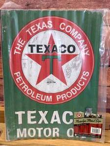New Corrugated Metal Texaco Sign