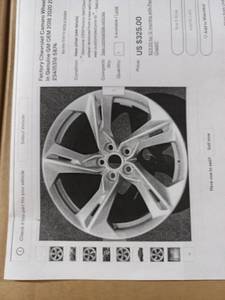 lot 104 image: Camaro Rims