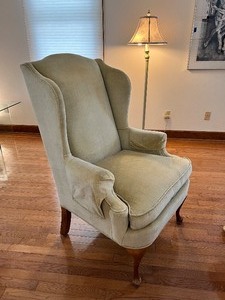 lot 11 image: Vintage Wingback Chair