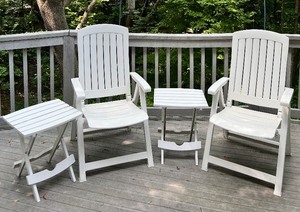 lot 27 image: Plastic Folding Chairs and Tables