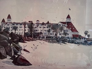 lot 7 image: JOHN YATO Hotel Del Coronado - Signed & Numbered