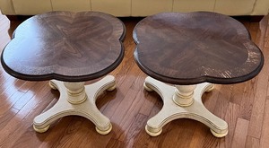 lot 17 image: Pair of Clover Leaf Tables