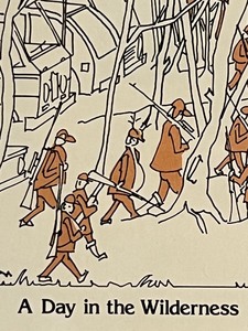 lot 105 image: Vintage A DAY IN THE WILDERNESS by BRUCE JOHNSON Signed Art