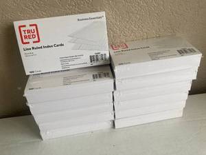 Lined Index Cards