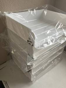 White Stackable Letter Trays