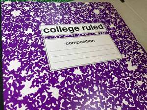 College Ruled Composition Books