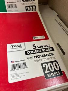 Mead 5-Subject Notebooks