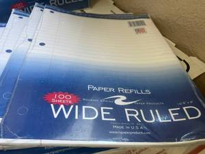 Wide Ruled Filler Paper